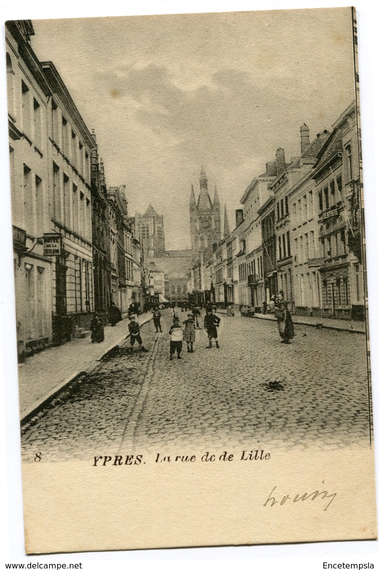 CPA - Carte Postale - Belgique - Ypres - La Rue De Lille - 1902 (CP3683) - Ieper