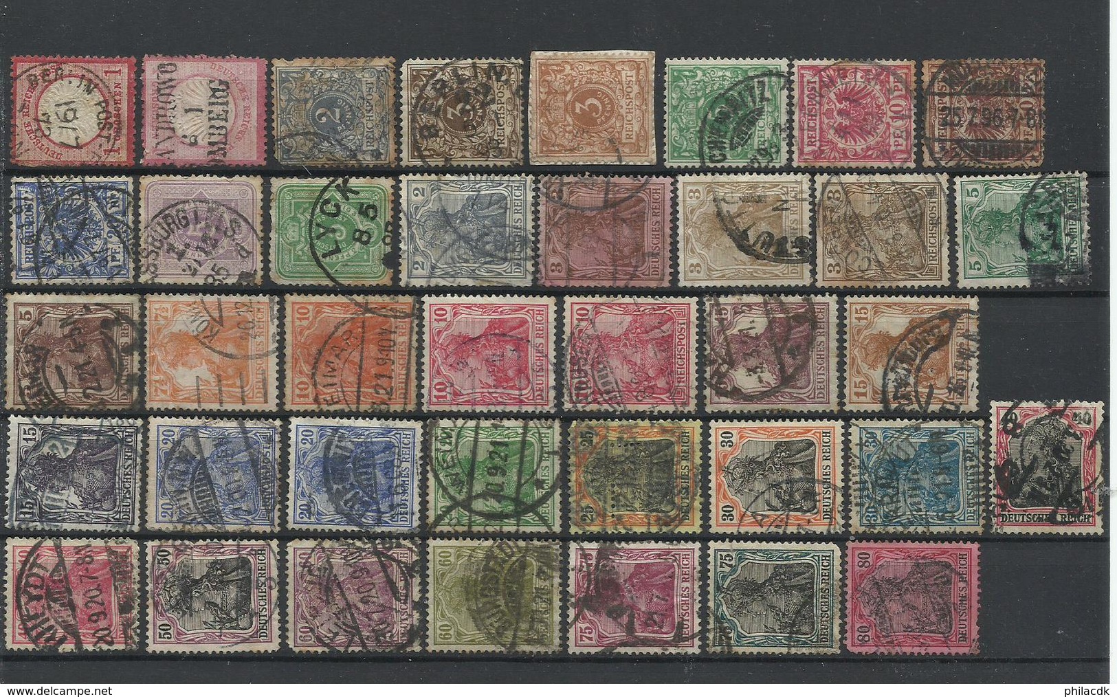 ALLEMAGNE - BELLE COLLECTION DE 690 TIMBRES NEUFS**/* SANS ET AVEC CHARNIERE+OBLITERES POUR ETUDE - Collections