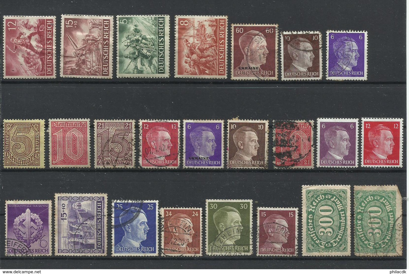 ALLEMAGNE - BELLE COLLECTION DE 690 TIMBRES NEUFS**/* SANS ET AVEC CHARNIERE+OBLITERES POUR ETUDE - Collections