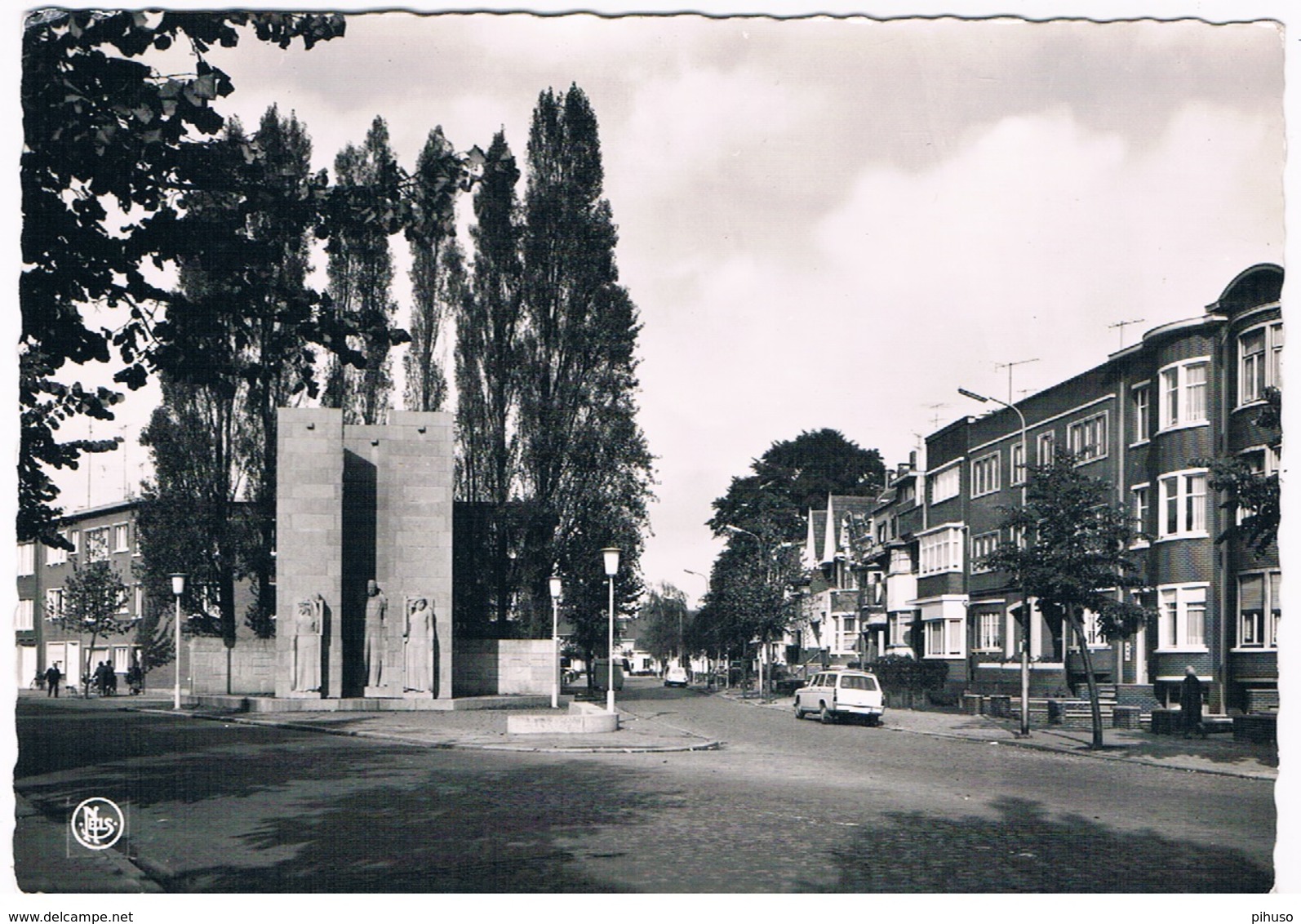 B-6709   MORTSEL : Standbeeld Gevaert - Mortsel