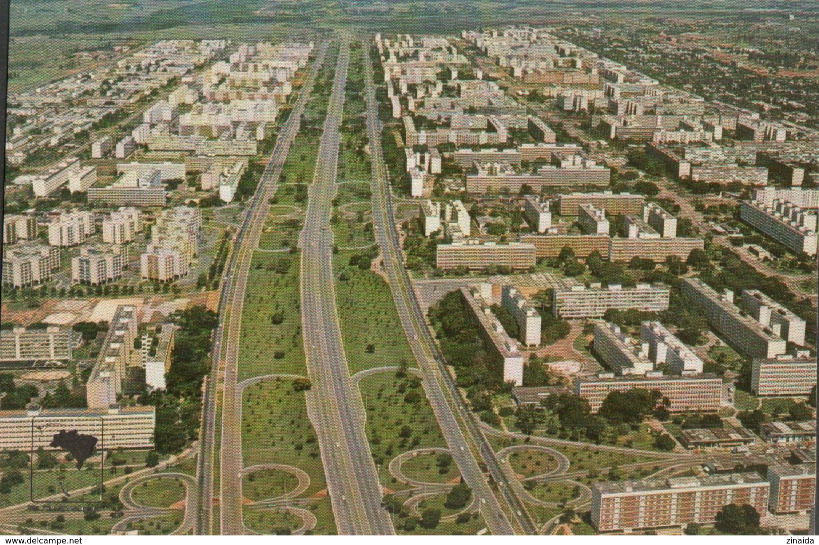 CARTE POSTALE DU BRESIL - BRASILIA - VUE AERIENNE - Brasilia