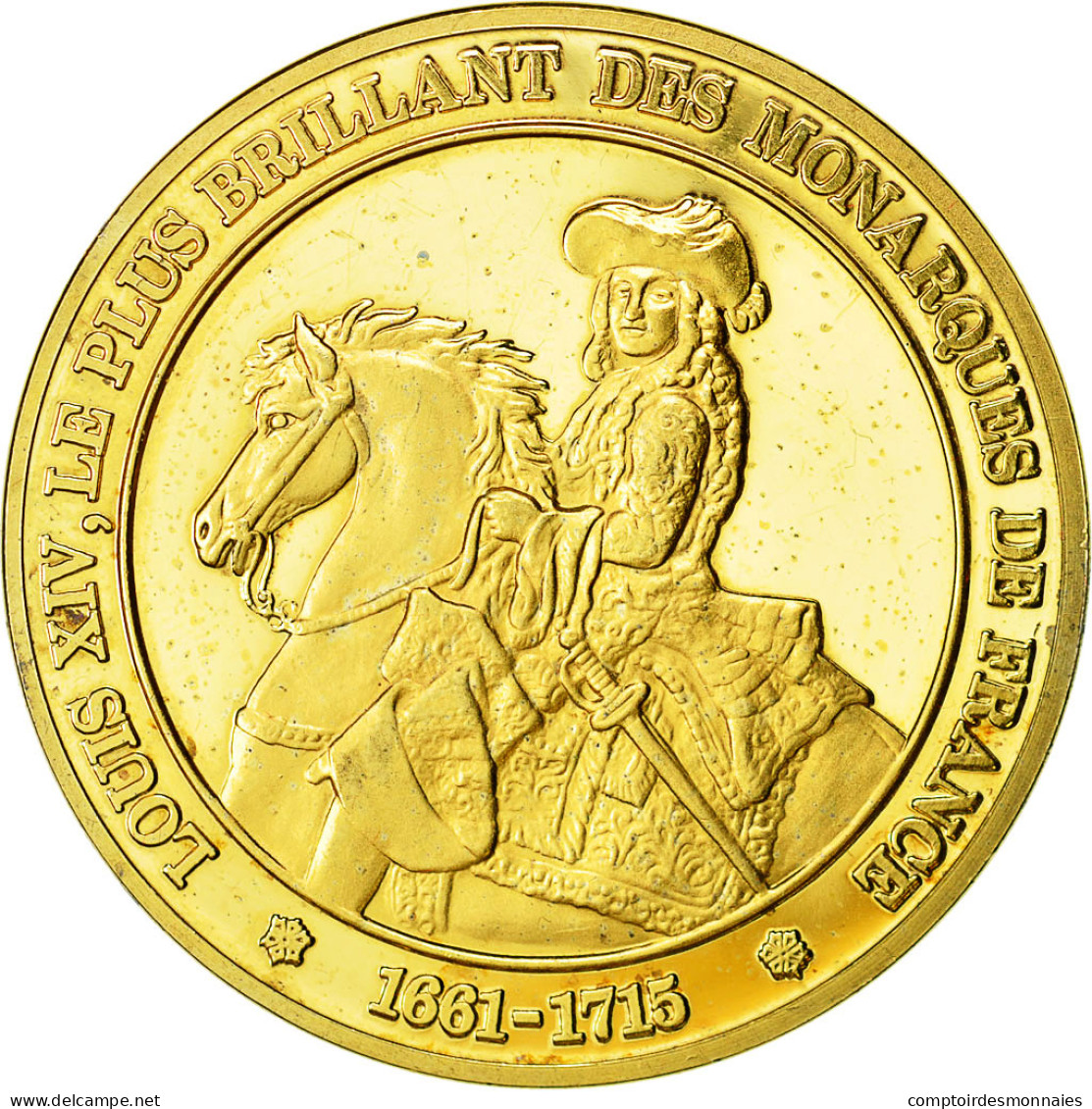 France, Médaille, L'Histoire De France, Louis XIV, SUP+, Vermeil - Autres & Non Classés