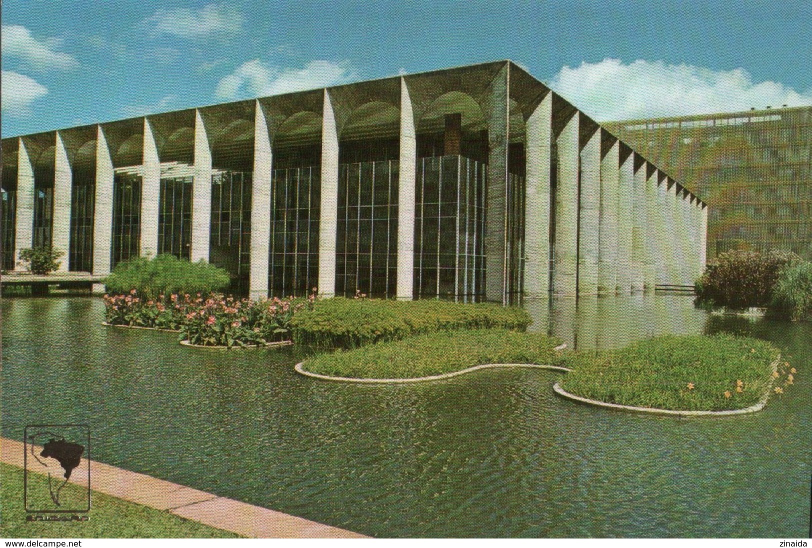 CARTE POSTALE DU BRESIL - BRASILIA - ITAMARATI  PALACE - Brasilia