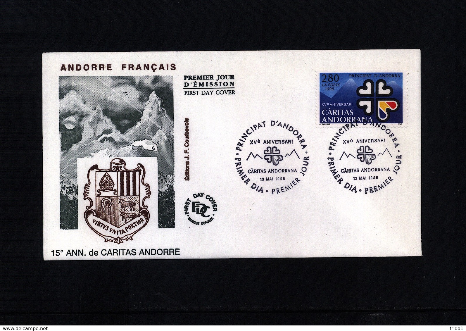 Andorra French 1995 Michel 479 FDC - Lettres & Documents