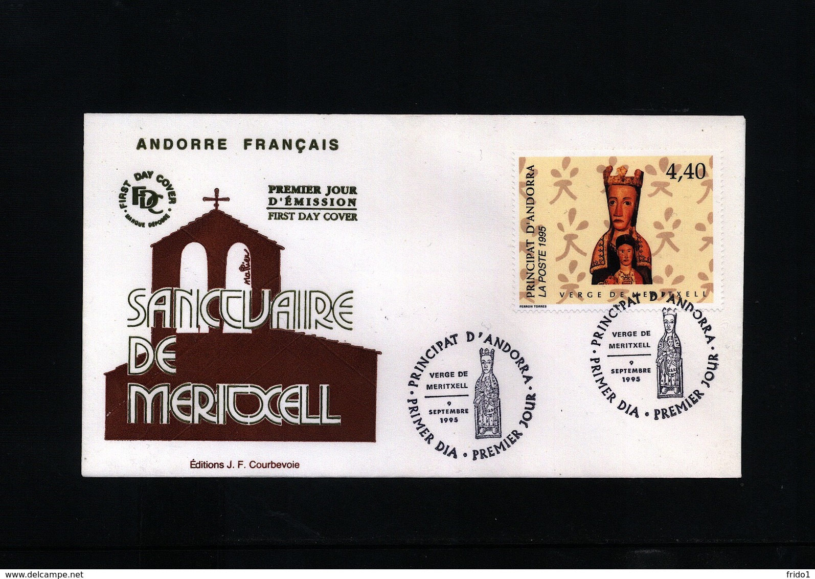 Andorra French 1995 Michel 482 FDC - Lettres & Documents