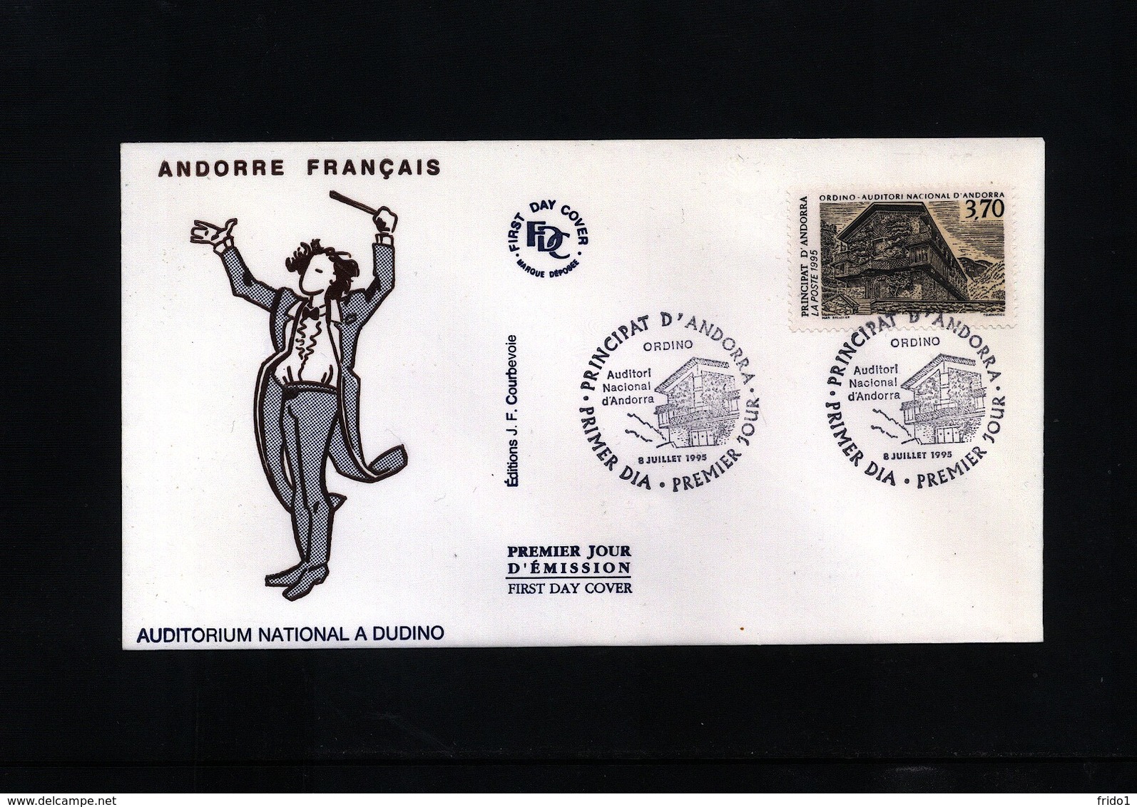 Andorra French 1995 Michel 481 FDC - Lettres & Documents