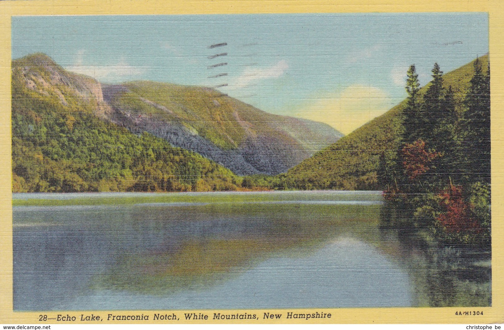 Echo Lake, Franconia Notch, WHite Mountains, New Hampshire  USA (pk47319) - White Mountains