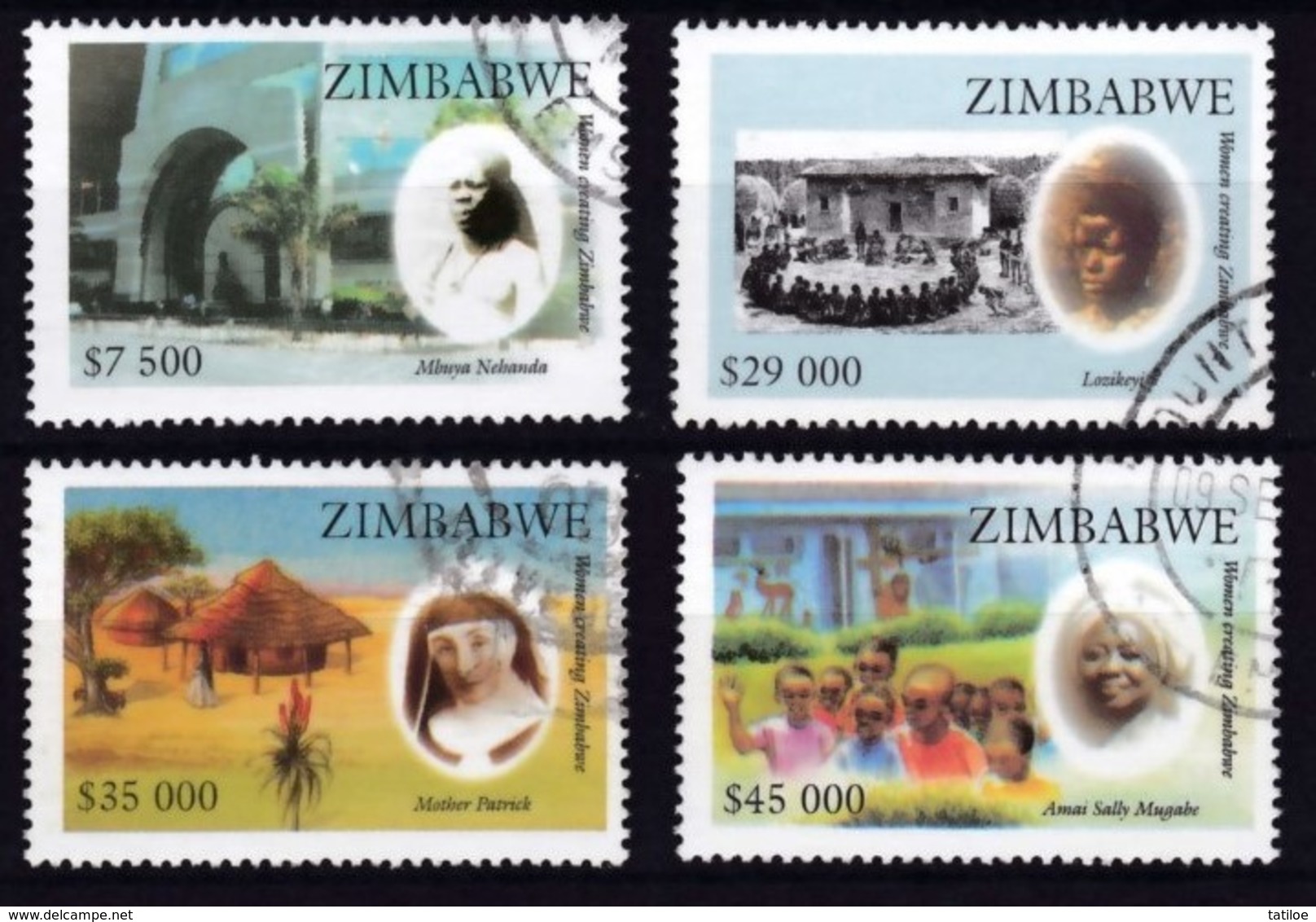 Zimbabwe 2007 Women (incl. Sally Mugabe) VFU / Used / O (Simbabwe) - Zimbabwe (1980-...)