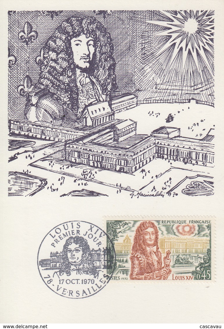 Carte  Maximum  1er  Jour    FRANCE    LOUIS  XIV    VERSAILLES   1970 - 1970-1979