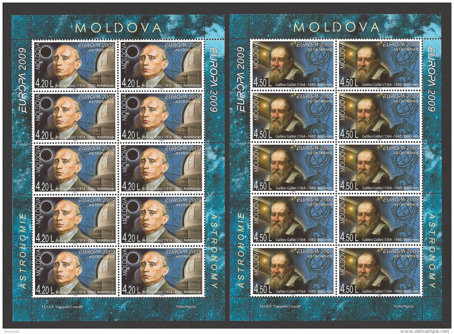 Moldova, Moldawien, Moldavia Europa CEPT 2009 MNH Sheetlet, Kleinbogen - Moldova