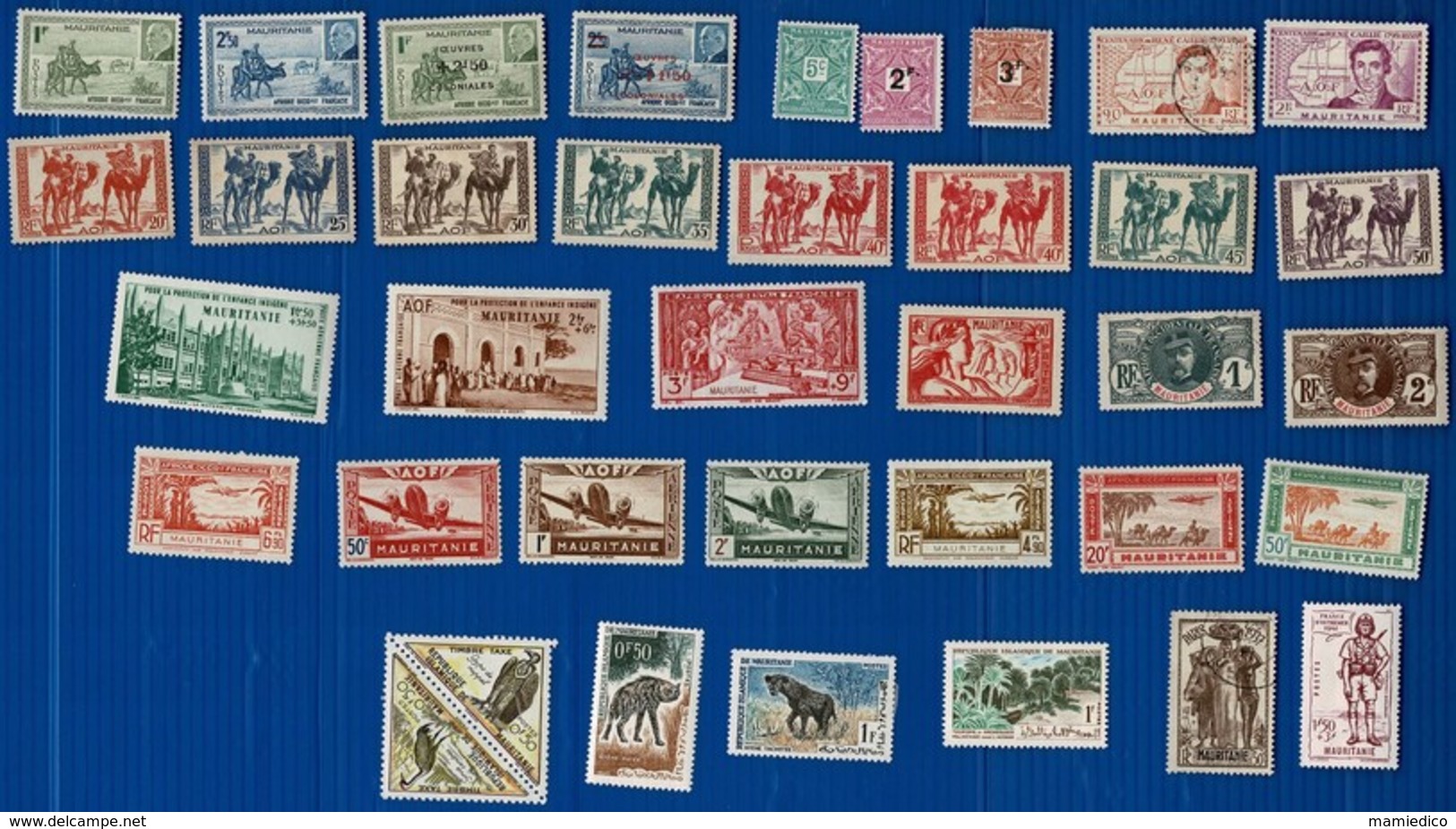 MAURITANIE 91 Timbres-Poste, En Majorité Neufs. Tous Scannés Recto. - Neufs