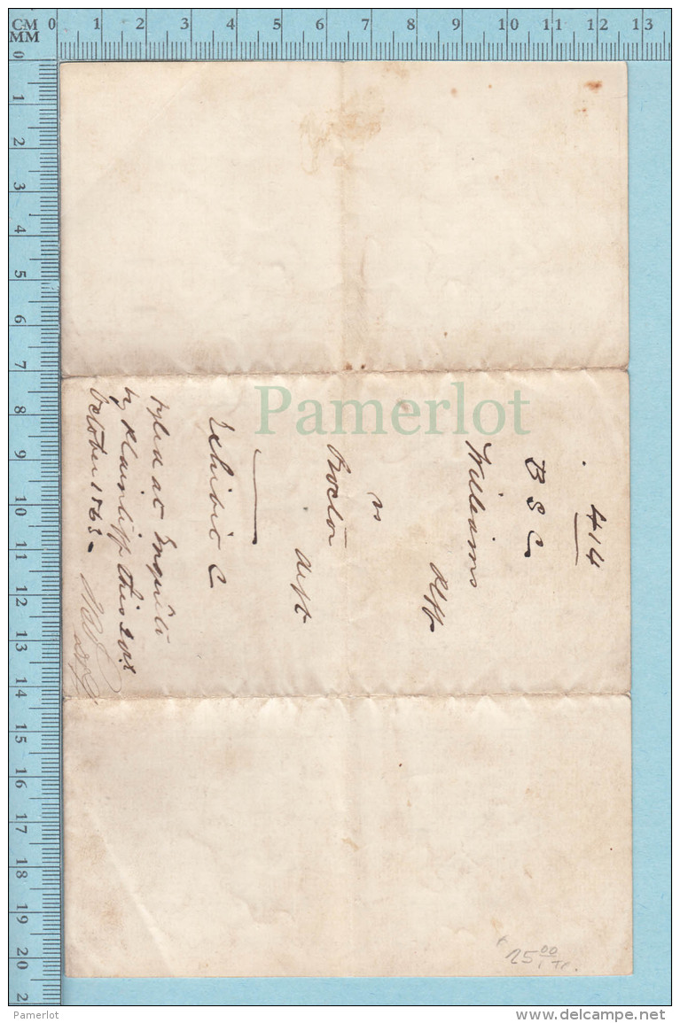 Exibit, 1863 - Vintage  Letter With Watermark From  To Captain J. B. Williams - Documenti Storici