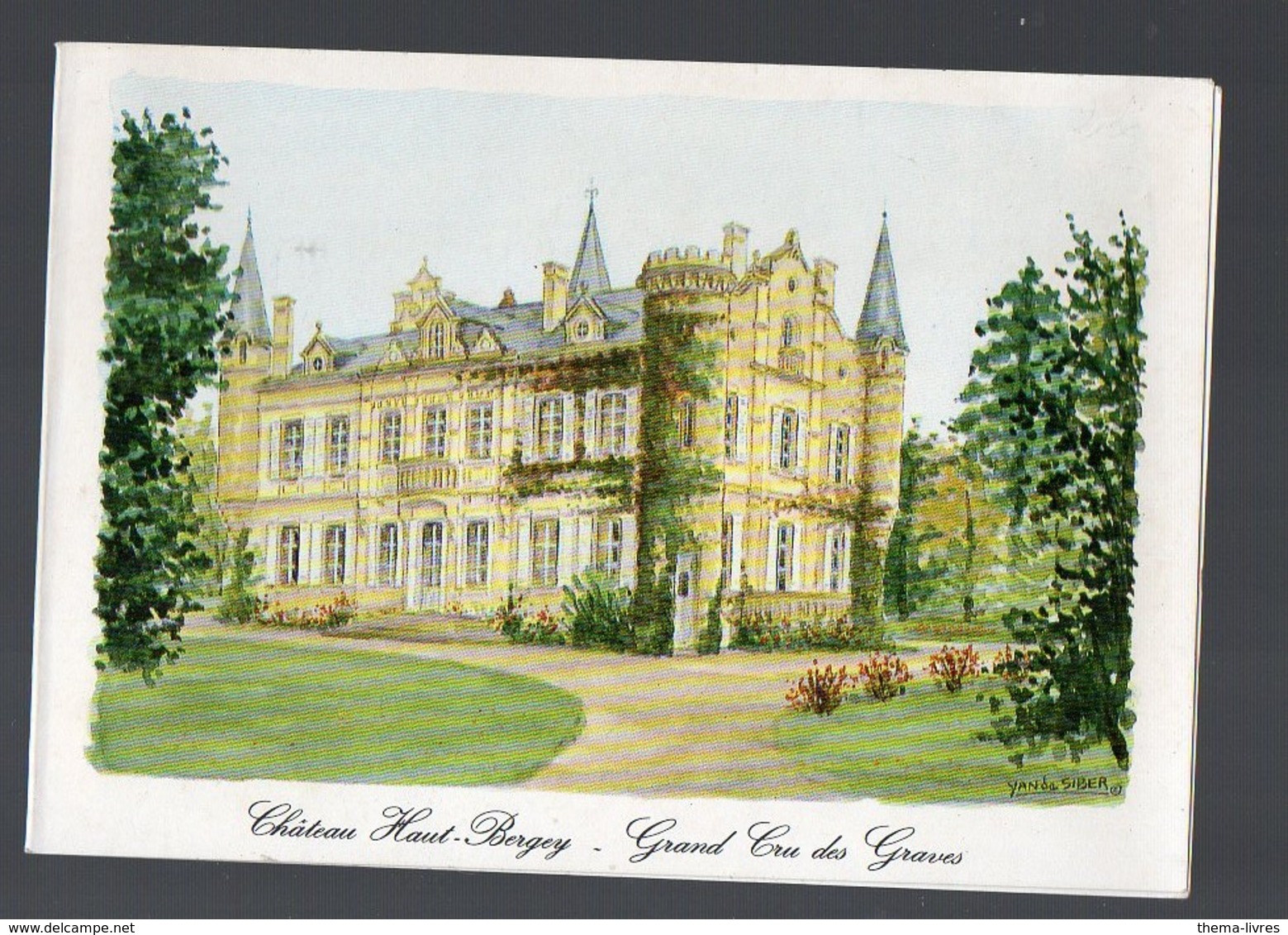 Léognan  (33 Gironde) Carte De Voeux 1991 CHATEAU HAUT-BERGEY  (PPP13410) - Pubblicitari