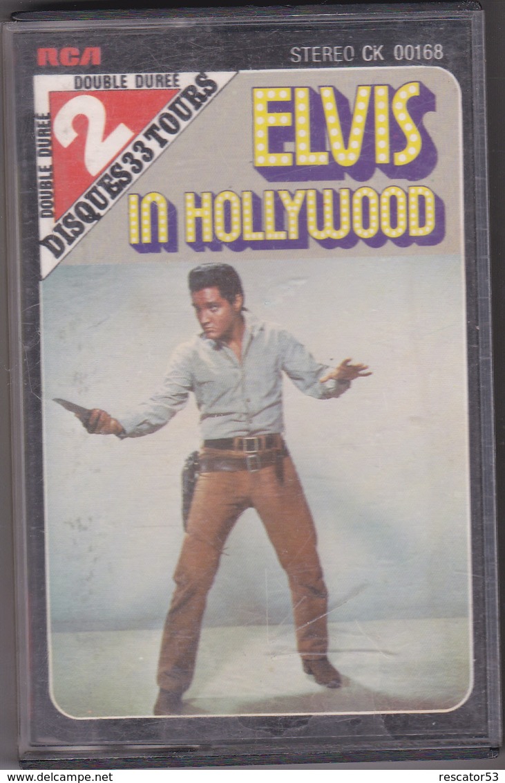 Rare Cassette Audio  Doublle Durée Elvis In Hollywood RCA Stéréo Ck00168 - Cassettes Audio