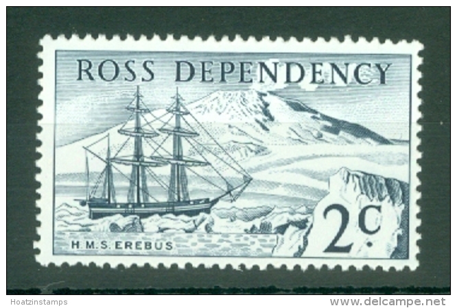 Ross Dependency: 1967   Pictorials - Decimal Currency    SG5   2c   Indigo     MNH - Unused Stamps