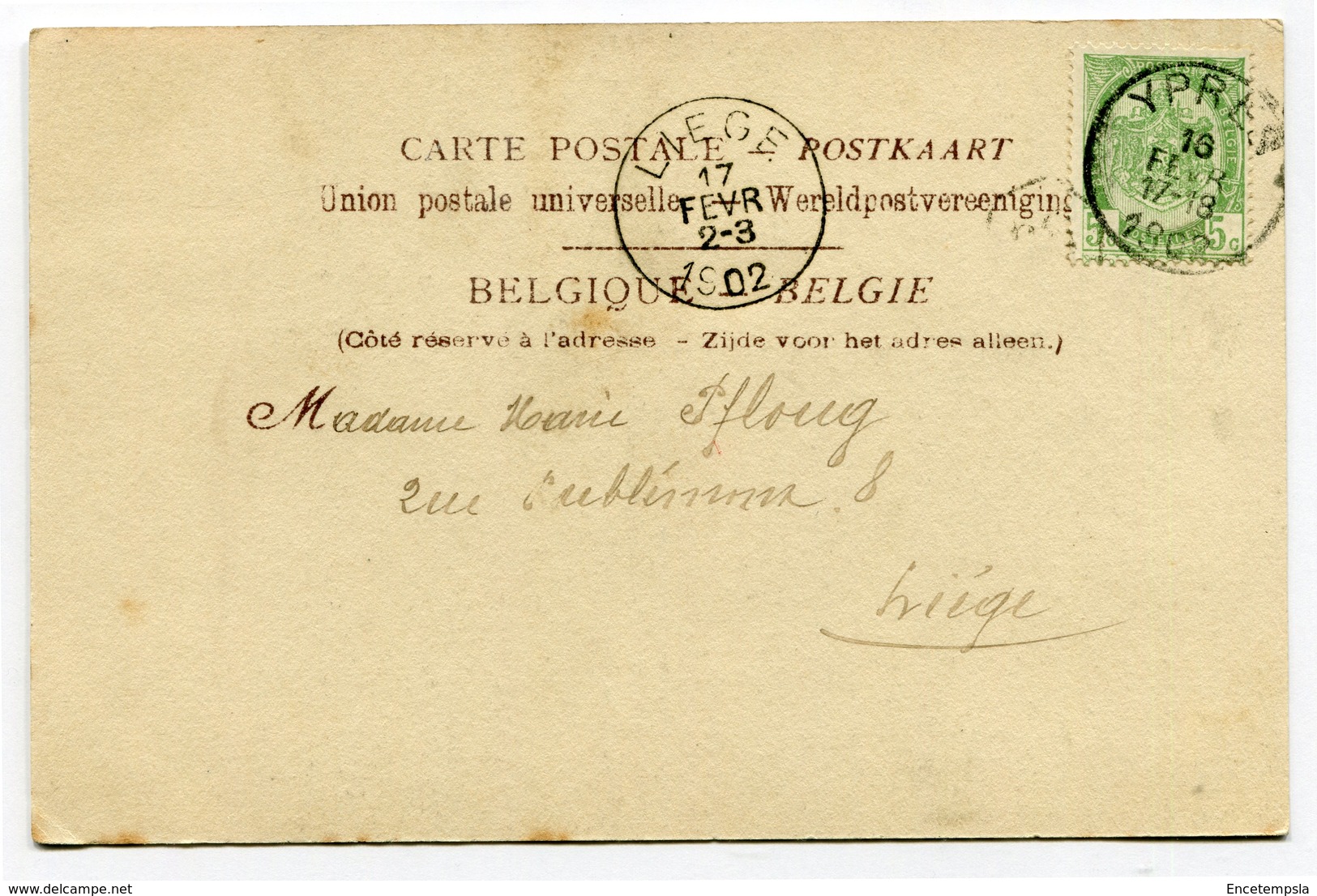 CPA - Carte Postale - Belgique - Ypres - Maison Bibuyck - 1902 (CP3679) - Ieper