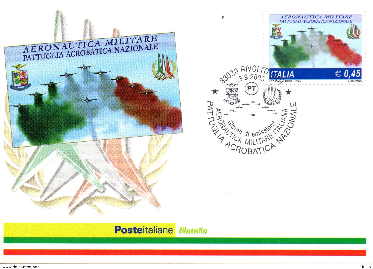 ITALIA 2005 FRECCE TRICOLORI FIRST DAY CARD - FDC