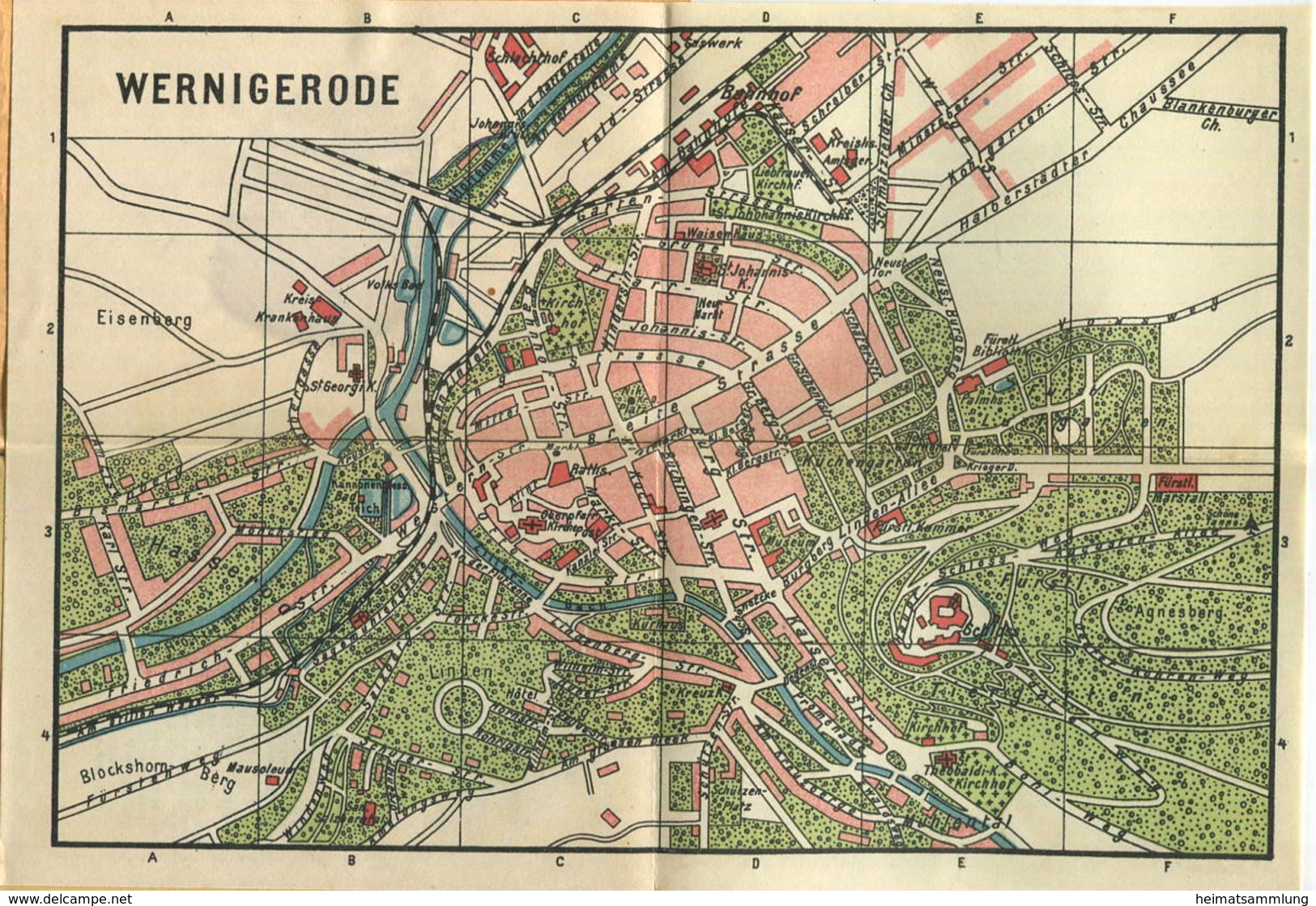 Miniatur-Bibliothek Nr. 936 - Reiseführer Wernigerode Und Seine Umgebung Mit Einem Plan - 8cm X 12cm - 64 Seiten Ca. 191 - Altri & Non Classificati