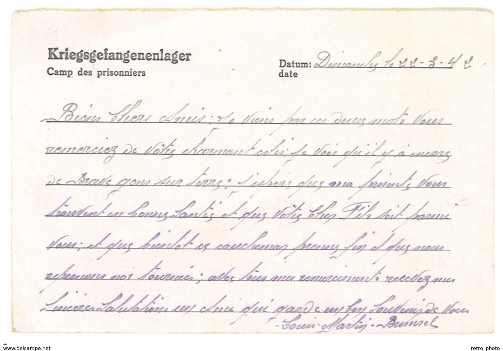 Cp Entier Postal, Correspondance Militaire, Stalag 18, Camp De Prisonniers, Adressée à Vaivre   ( PHI ) - Guerre De 1939-45