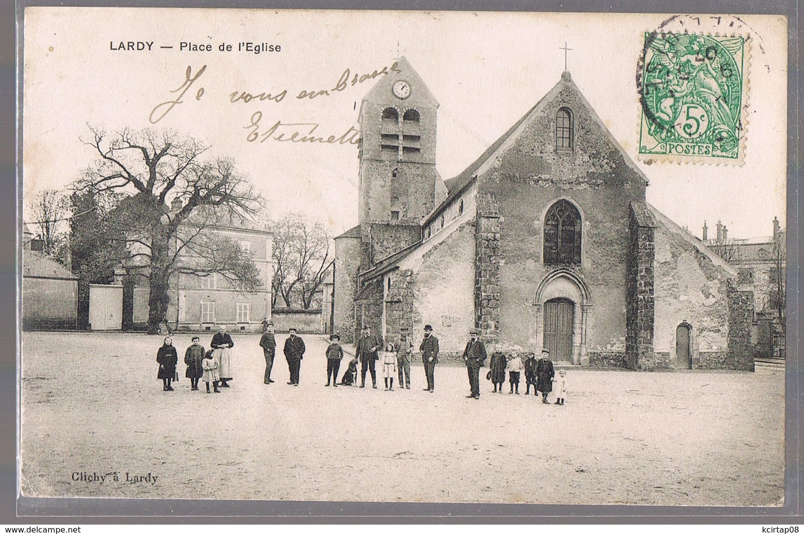 LARDY . Place De L'Eglise . - Lardy