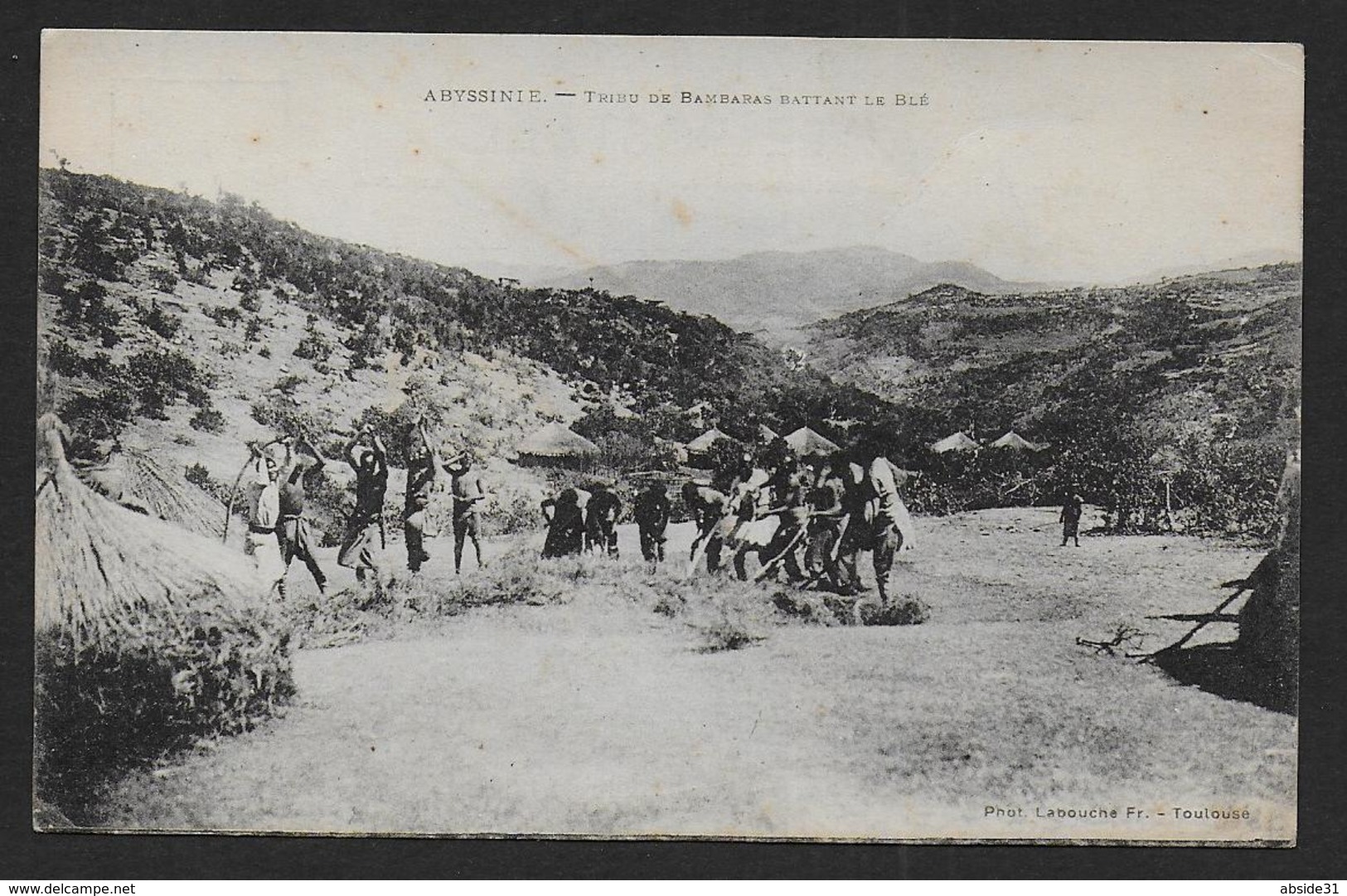 ABYSSINIE - Tribu De Bambaras Battant Le Blé - Non Classés