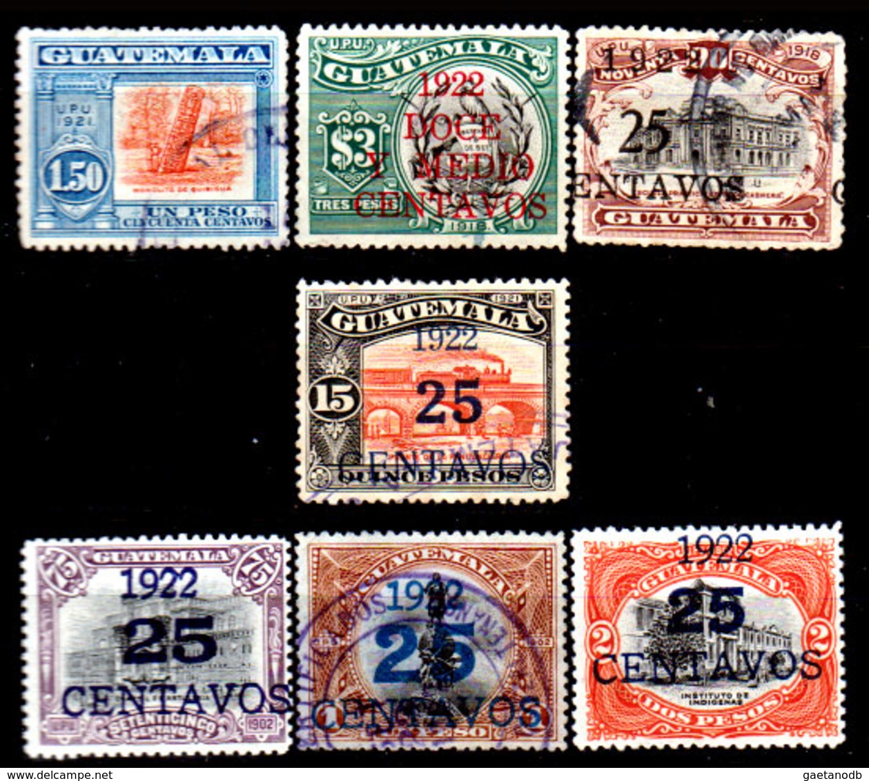 Guatemala-0081 - Emissione 1921-22 (+/o) LH/Used - - Guatemala