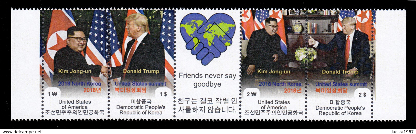 2018 North Korea–United States Summit - LABEL - Fantasie Vignetten