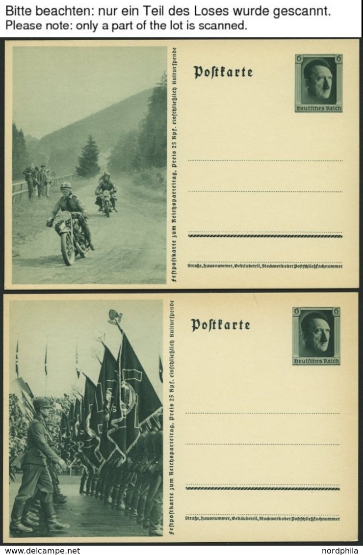 GANZSACHEN P 264/01-08 BRIEF, 1935, 6 Pf. Reichsparteitag, Komplette Serie, Ungebraucht, 8 Prachtkarten, Mi. 56.- - Sonstige & Ohne Zuordnung