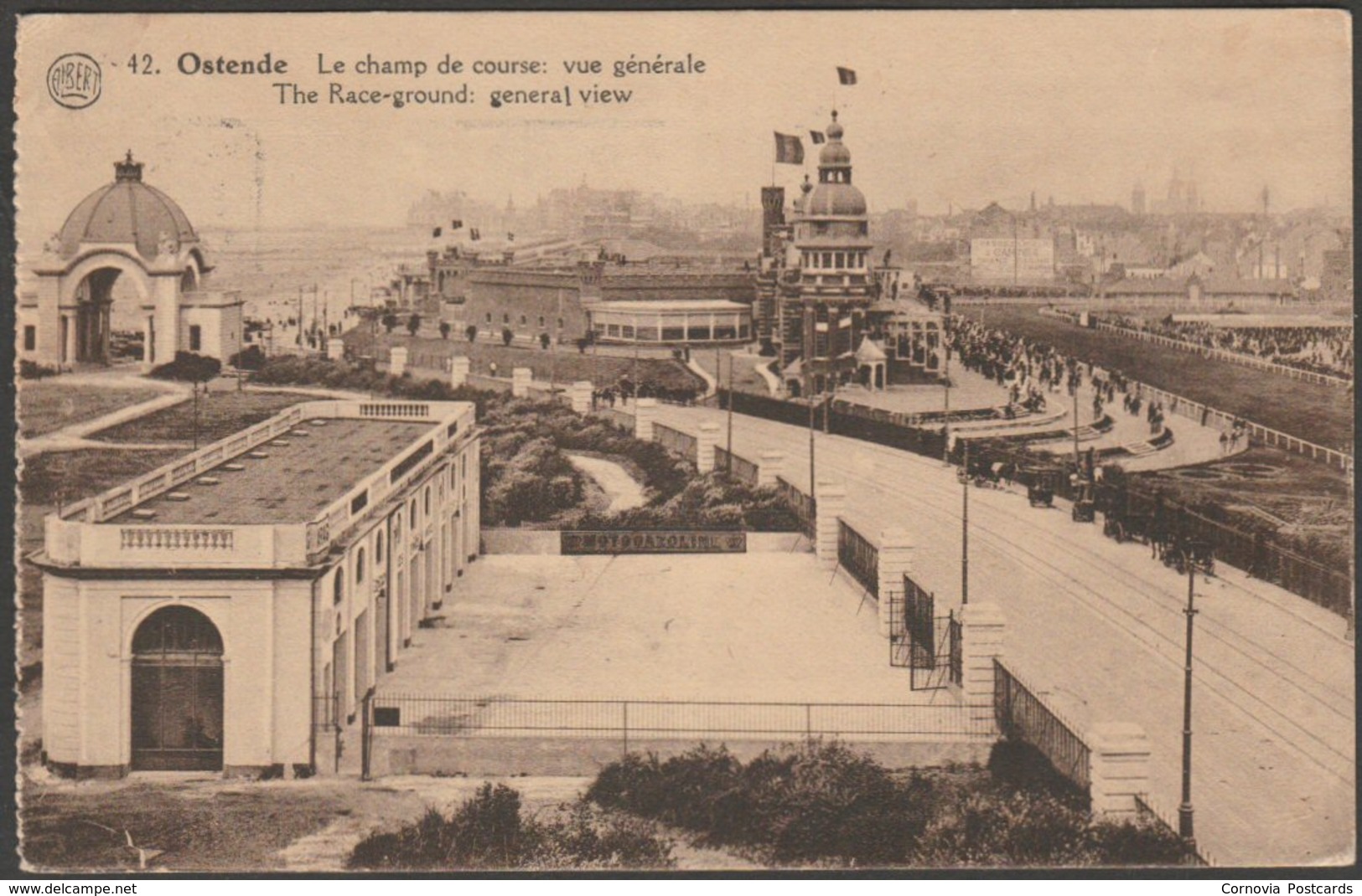 Vue Générale, Le Champ De Course, Ostende, Flandre-Occidentale, 1927 - Tempère-Albert CPA - Oostende