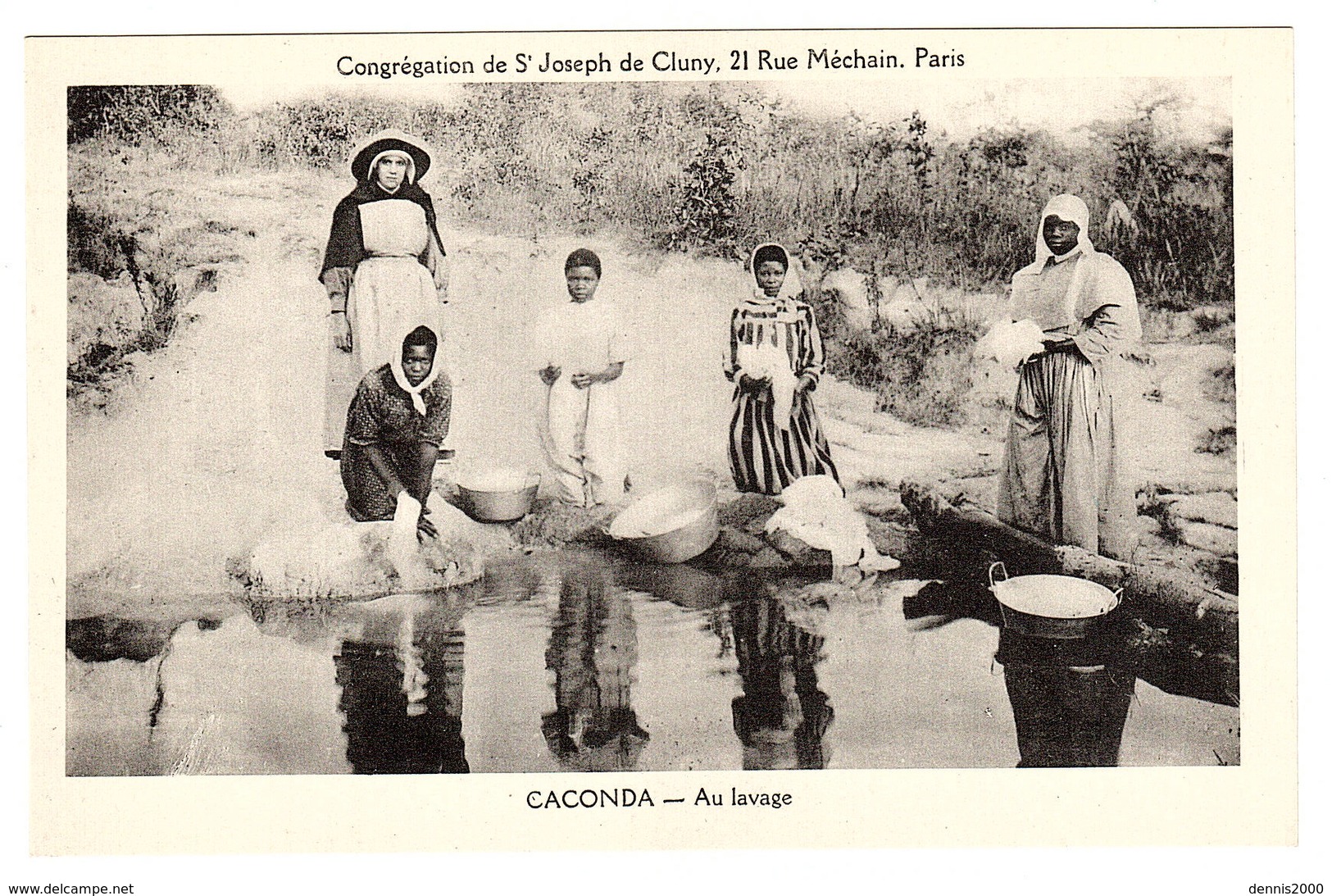 CACONDA - Au Lavage - Congrégation De St Joseph De Cluny, Paris - Angola