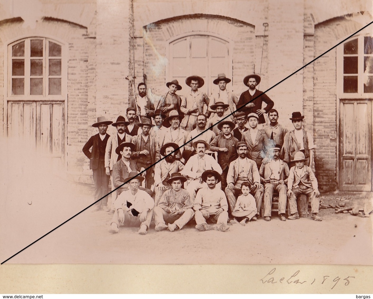 Foto Espana Espagne 1894 Grupo Fabrica Lachar Granada Andalucia Album El Duque De San Pedro De Galatino Azucarera - Lieux