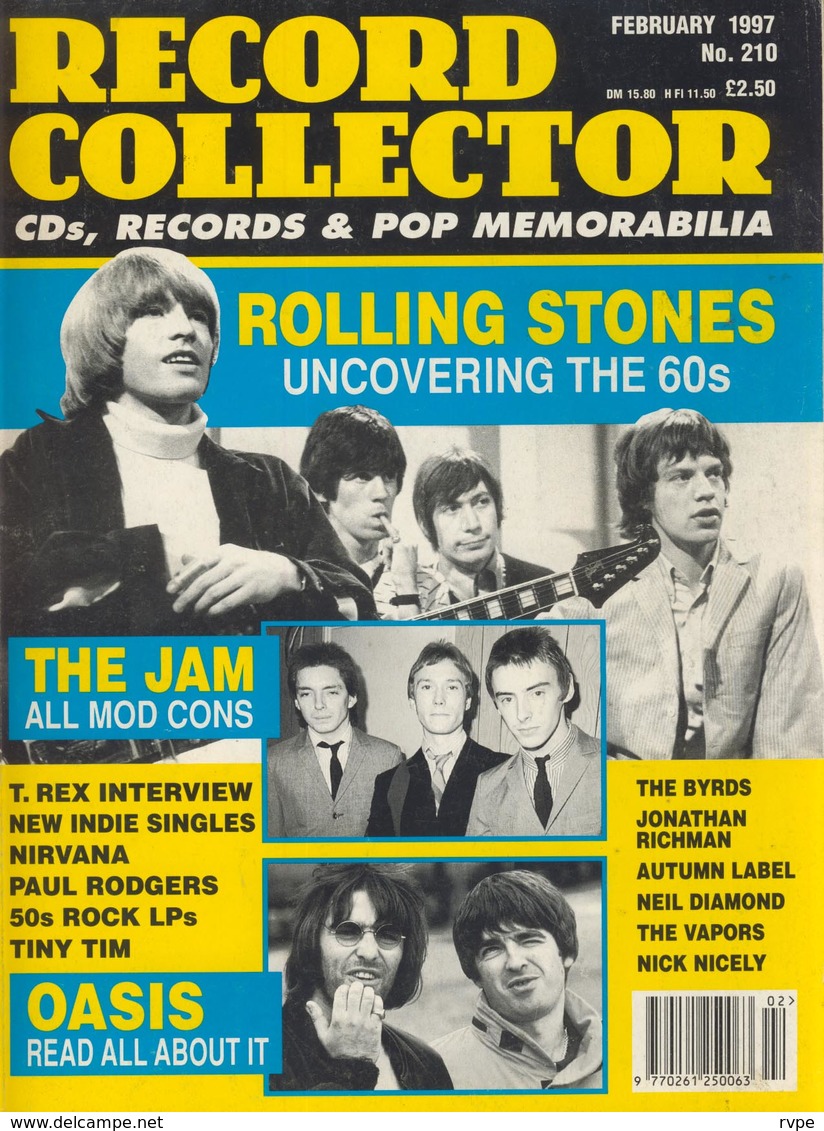 REVUE ANGLAISE RECORD COLLECTOR N° 210  De 1997  :  ROLLING STONES    ETC ........... - Objets Dérivés