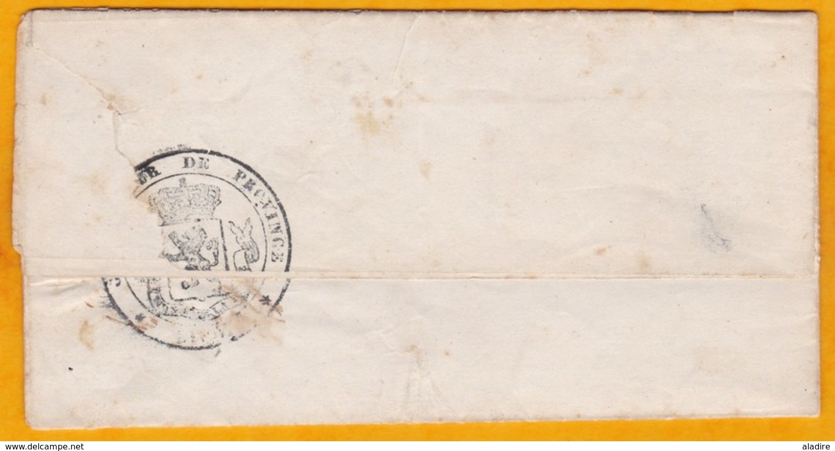 1868 - Lettre Officielle Du Gouverneur De La Province De Liège En Ville - Cursive - Charles De Luesemens - Autres & Non Classés