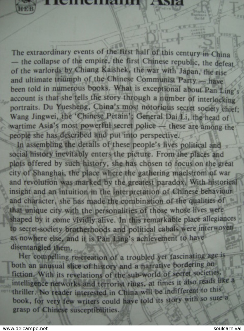 PAN LING - OLD SHANGHAI. GANGSTERS IN PARADISE - CHINA, HEINEMANN ASIA, 1984. - Azië