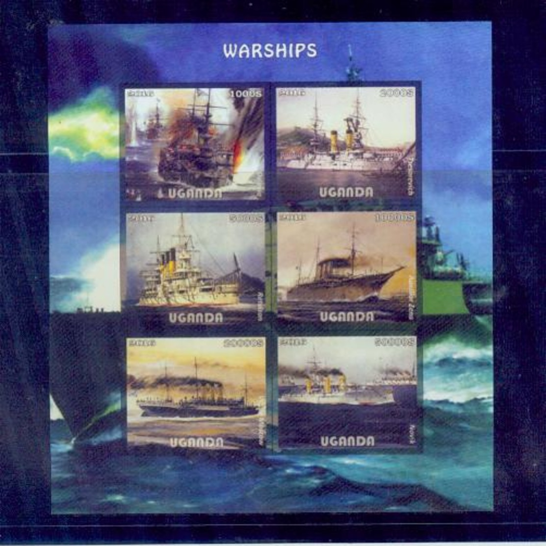 Uganda / 2016 Warships S/s. /MNH.good Condition - Ships