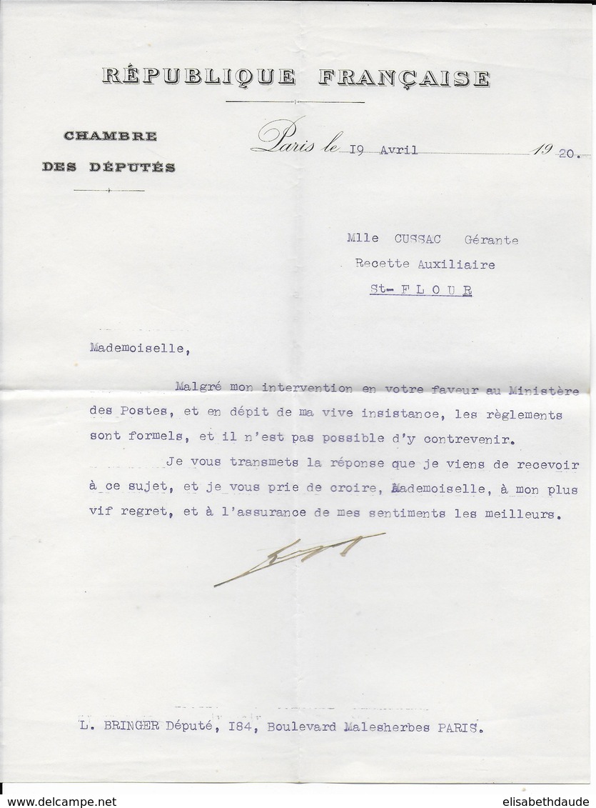 1904/1941 - SUPERBE ARCHIVE (20 LETTRES + PHOTOS + COUPURE JOURNAL) D'une GERANTE De POSTE à ST FLOUR (CANTAL) 11 SCANS - 1877-1920: Semi Modern Period