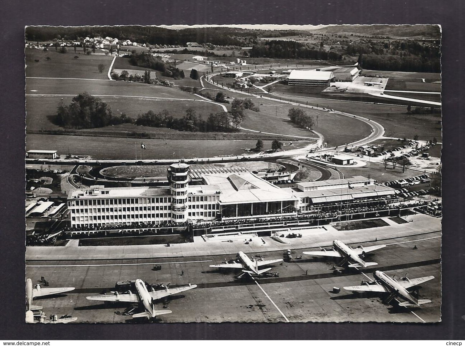 CPSM SUISSE - ZURICH - Flughafen Kloten - SUPERBE PLAN Aéroport Avec Plusieurs AVIONS - Aerodrome