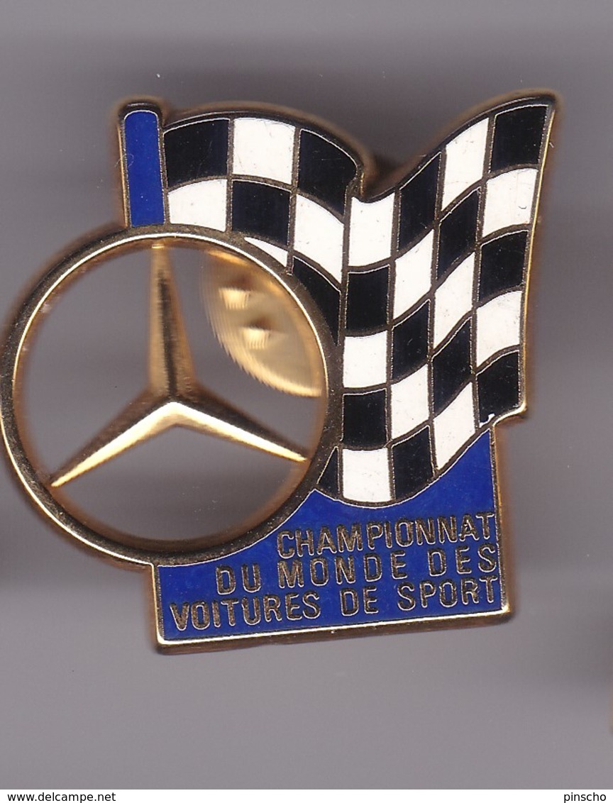 Pin's  CHAMPIONNAT DU MONDE VOITURES DE SPORTS MERCEDES SIGNE ARTHUS BERTRAND - Mercedes