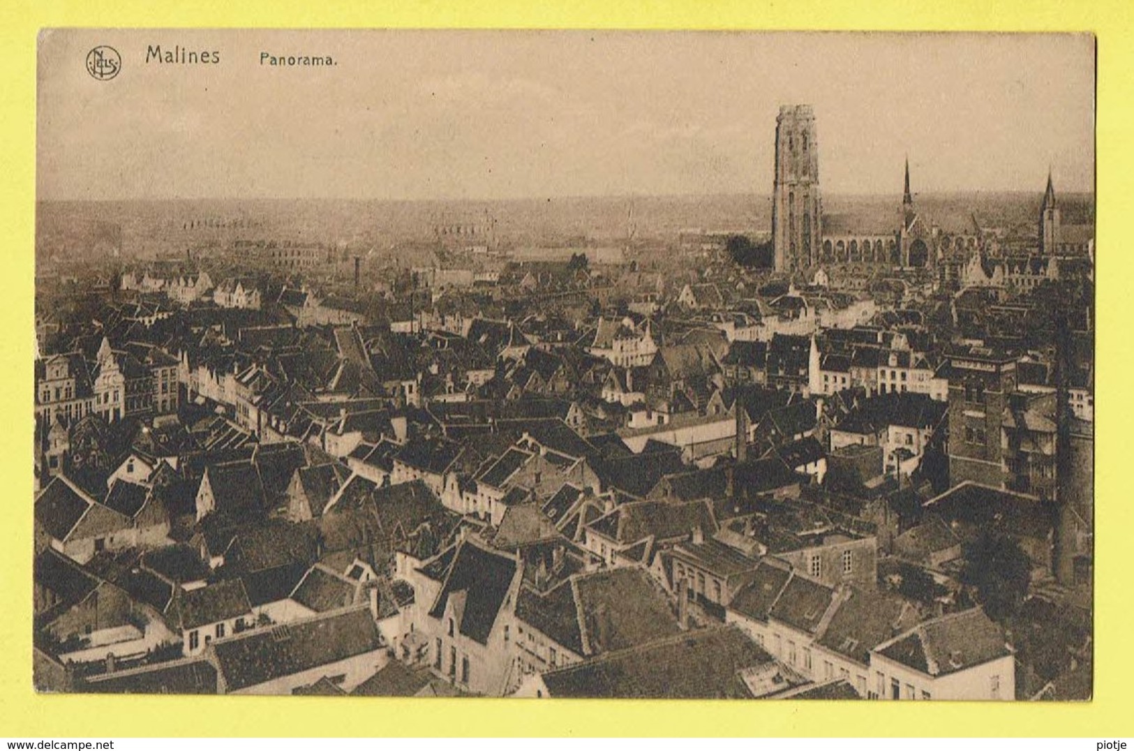 * Mechelen - Malines (Antwerpen) * (Nels, Série Malines, Nr 31) Panorama, Vue Générale, Algemeen Zicht, église - Malines