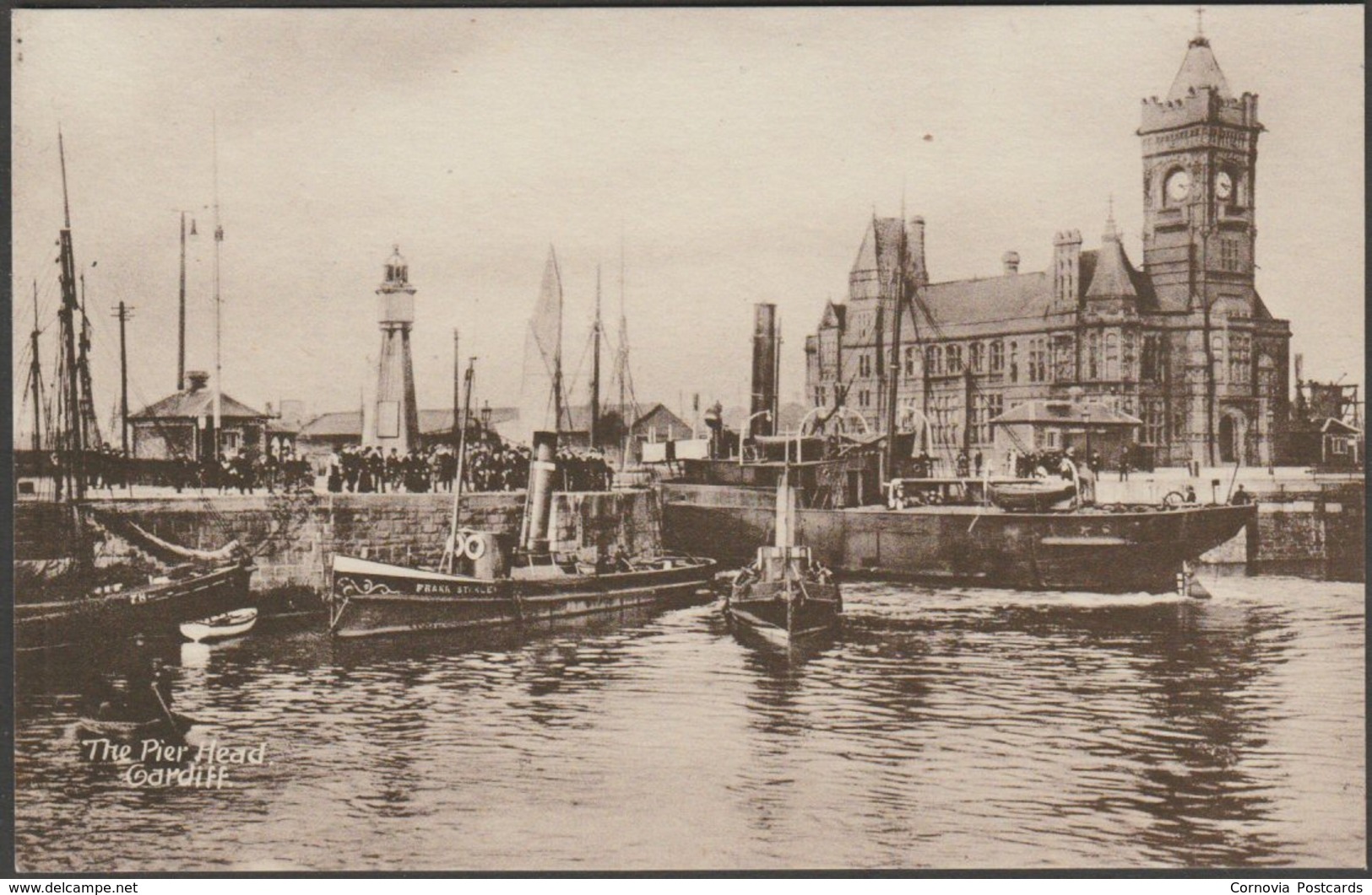 The Pier Head, Cardiff, Glamorgan, 1917 - Philco Postcard - Glamorgan