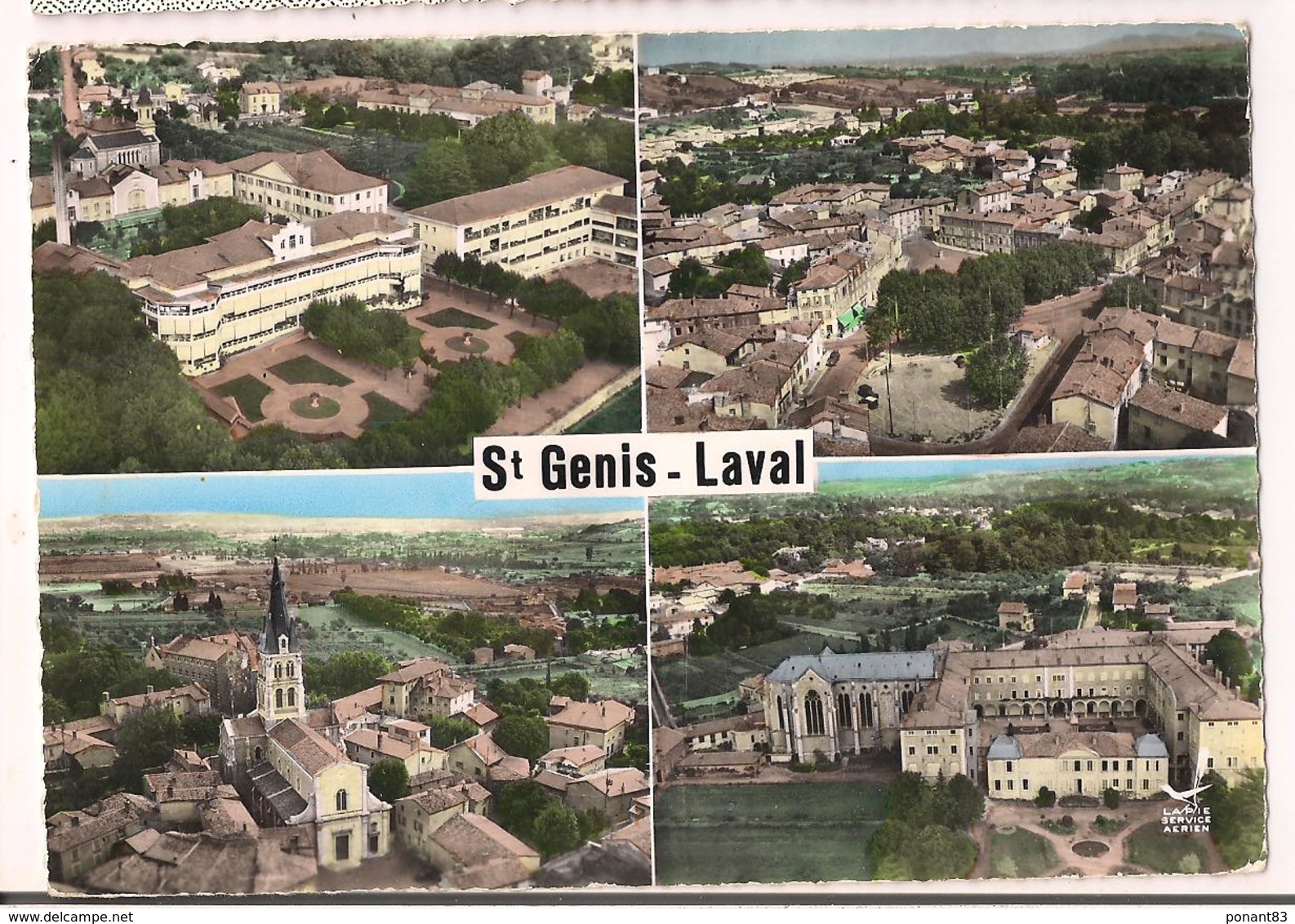 St Genis-Laval: ; Vues Aériennes, Hôpital, L'église, Frères Maristes, N.D Du Montet, Vue Panoramique - - Autres & Non Classés