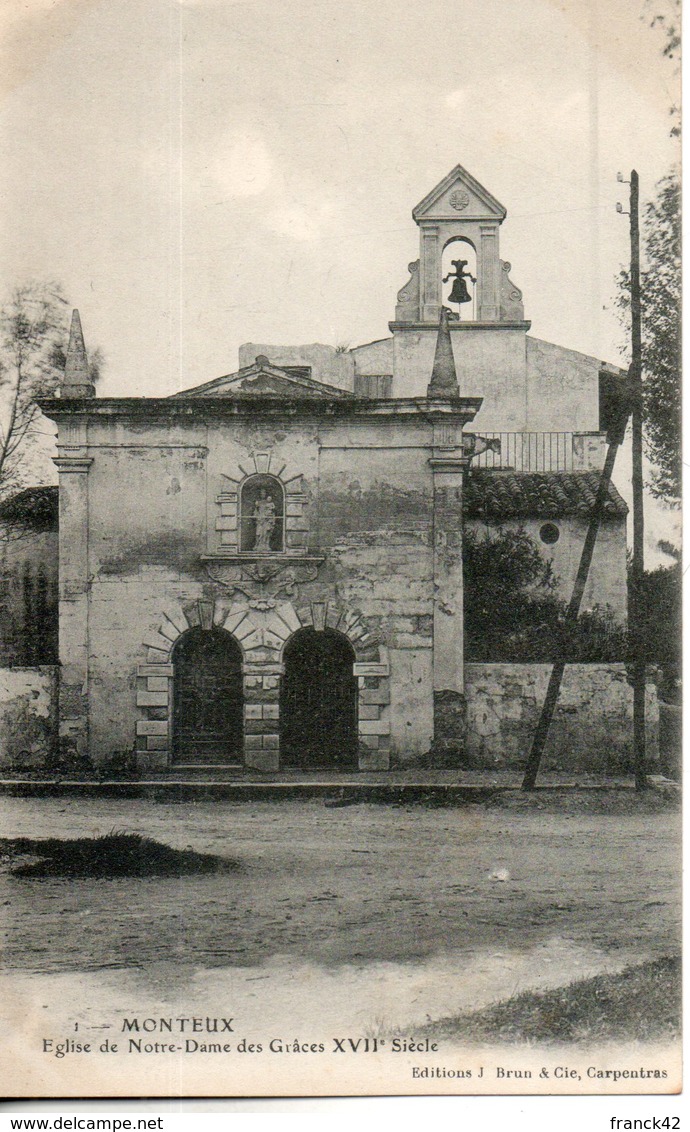 84. Monteux. église Notre Dame Des Graces - Monteux