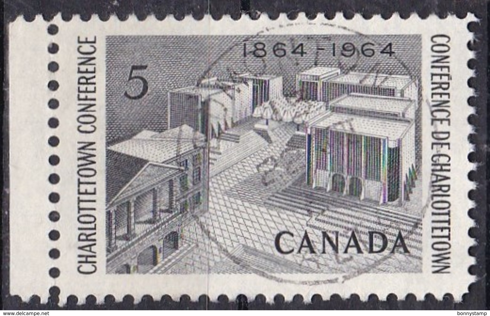 Canada, 1964 - 5c  Fathers Of Confederation Memorial - Nr.431 Usato° - Oblitérés