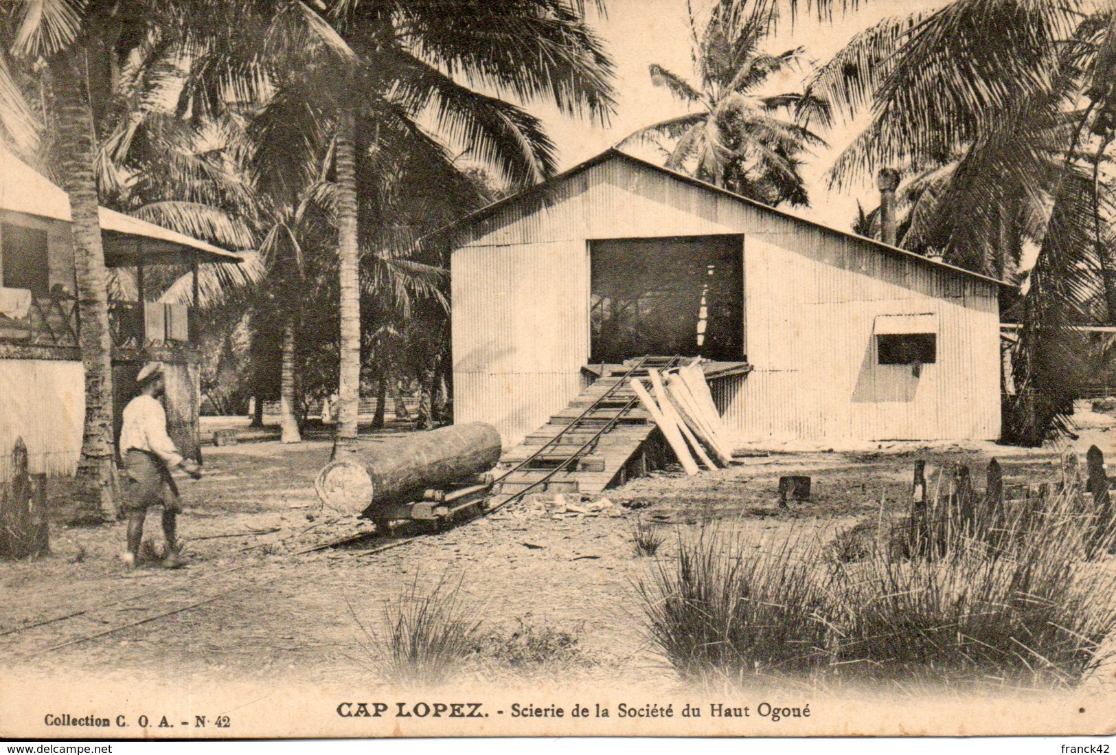 Gabon. Cap Lopez. Scierie De La Société Du Haut Ogoué - Gabon