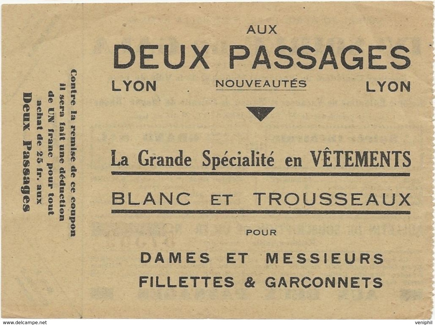 BULLETIN DE SOUSCRIPTION ET D'ENTRE IV SOIREE DE GALA  PERSONNEL MUNICIPAL VILLE DE LYON  -1939 - Eintrittskarten