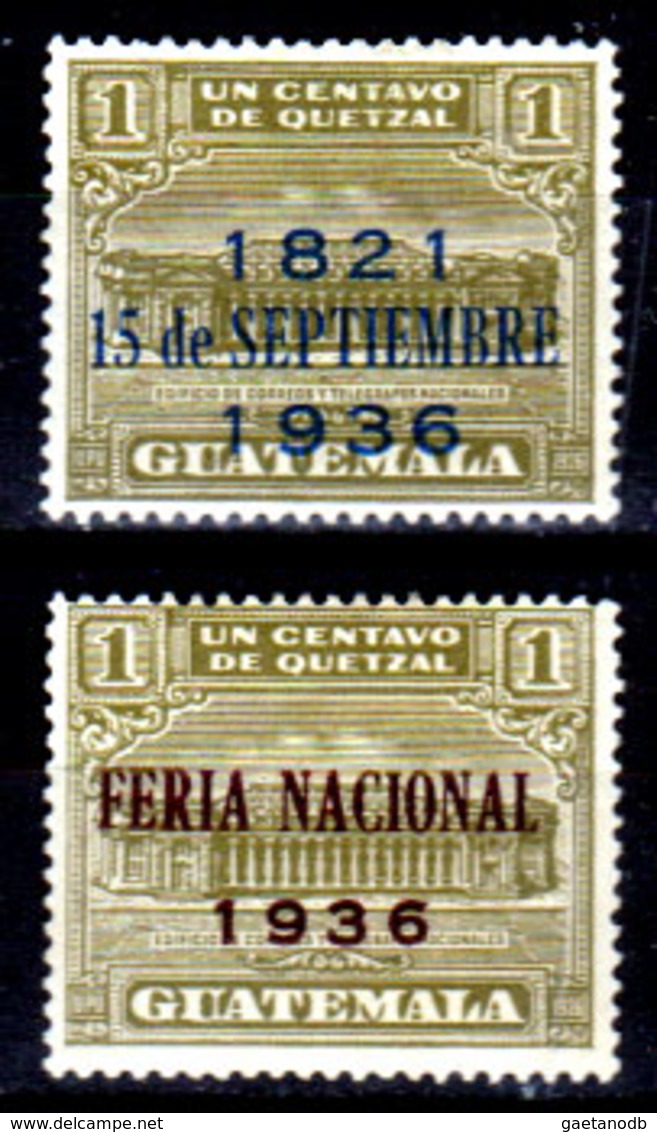 Guatemala-0108 - Emissione 1936 (+) LH - - Guatemala