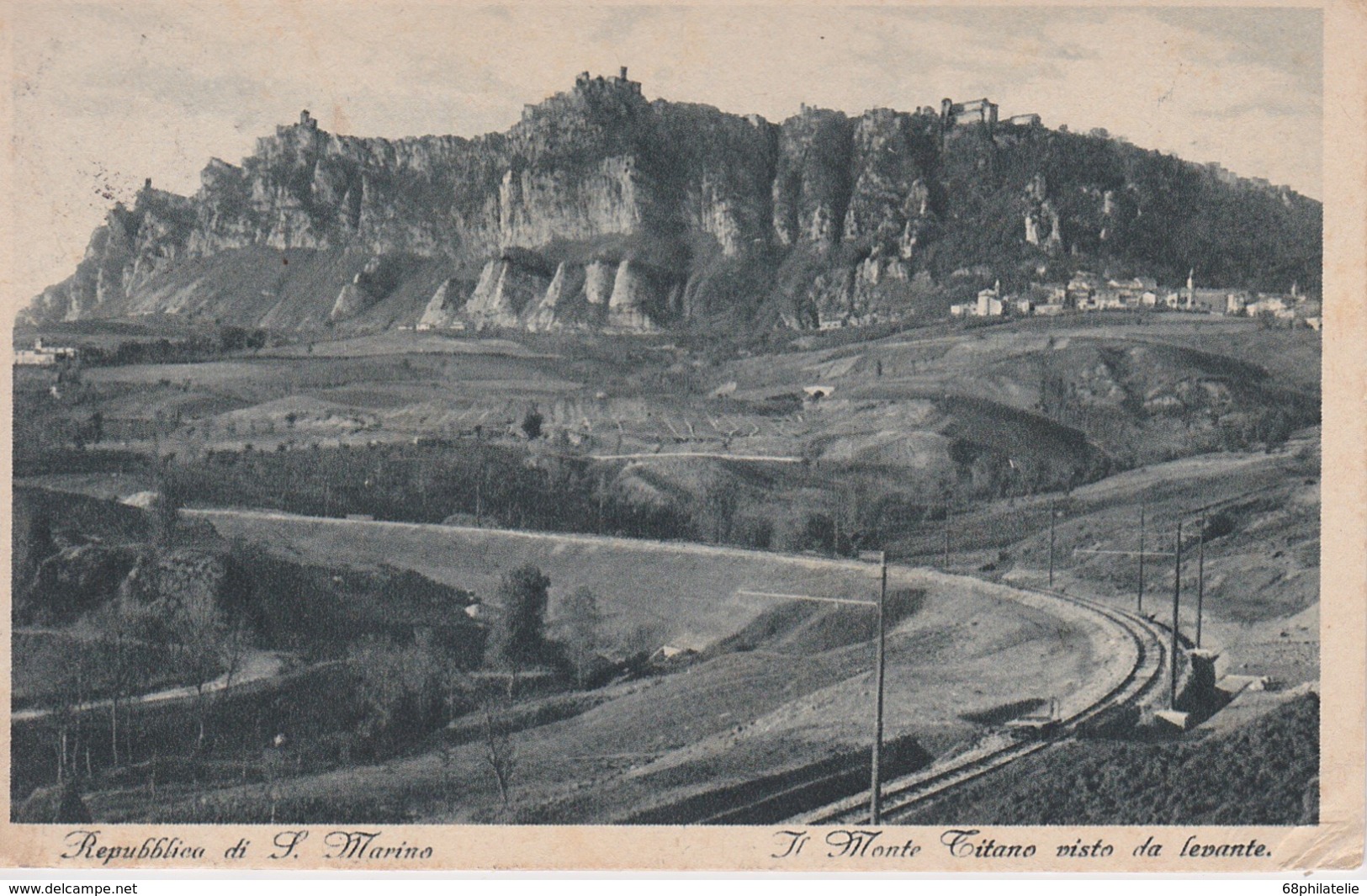 SAINT-MARIN 1932  CARTE POSTALE MONTE TITANO - Cartas & Documentos