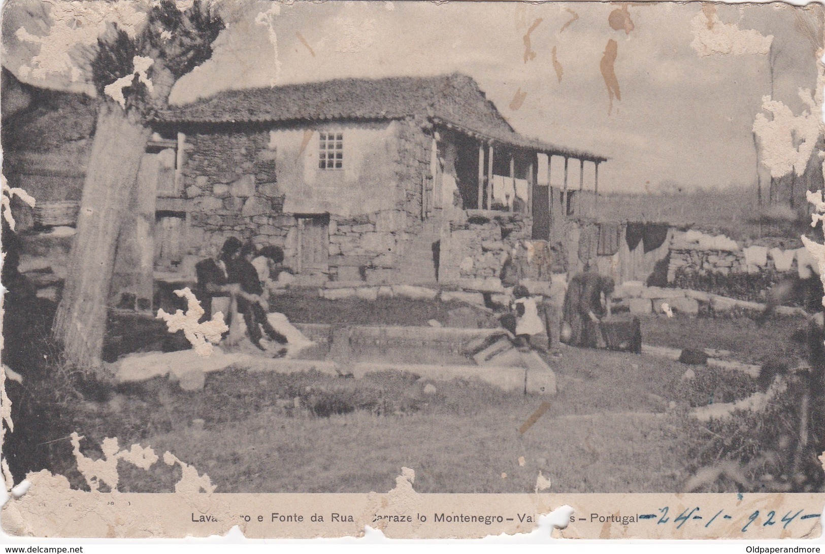 POSTCARD PORTUGAL - VALPAÇOS - CARRAZEDA DE MONTENEGRO - LAVADOURO E FONTE DA RUA - Vila Real