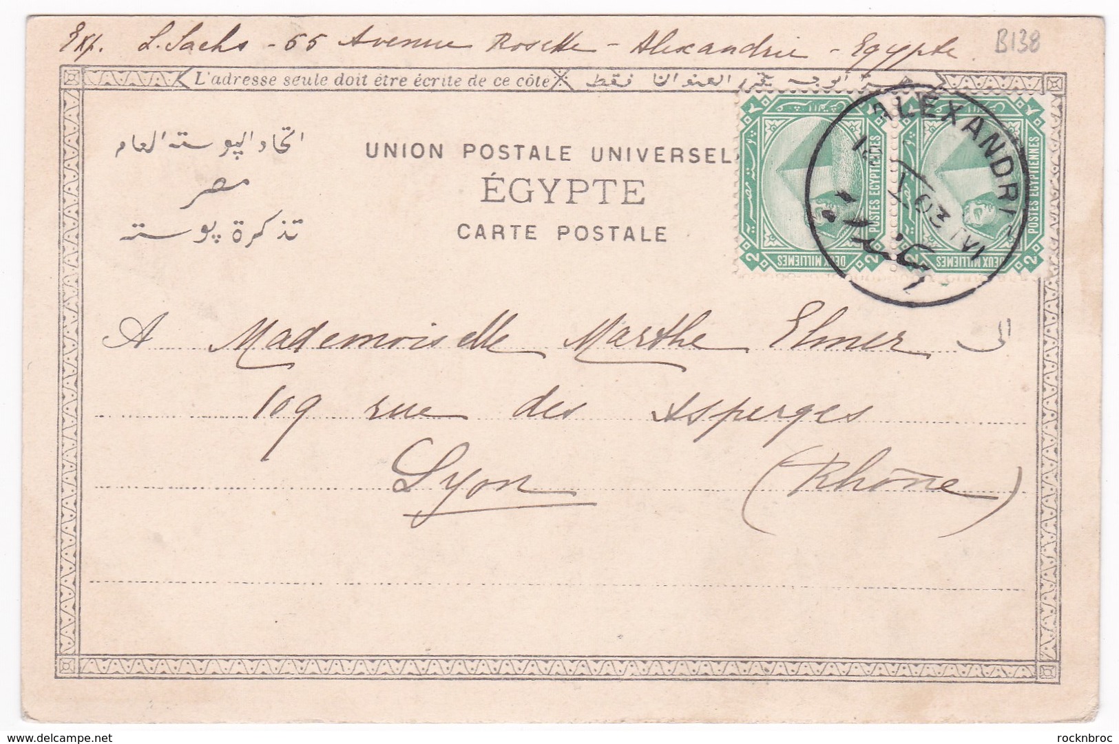 EGYPTE - Village Arabe Et Pyramide (circulé 1903) - Pyramiden