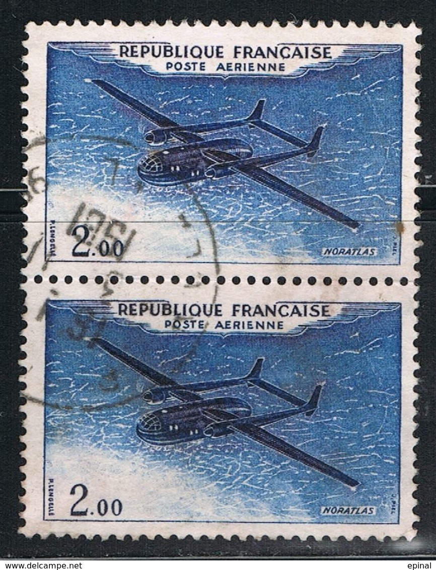 FRANCE : Poste Aérienne N° 38 Oblitéré En Paire Verticale - - 1960-.... Used